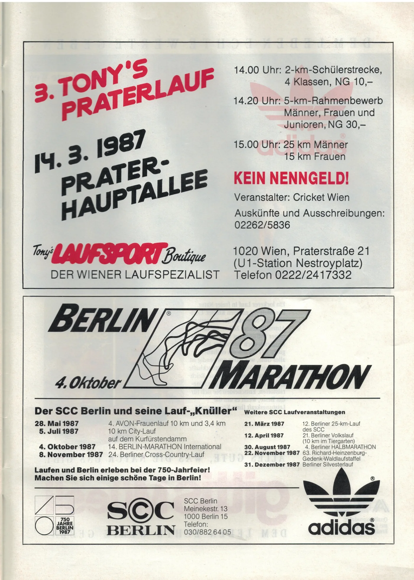 Der dritte „Tony's Praterlauf“ auf der Hauptallee