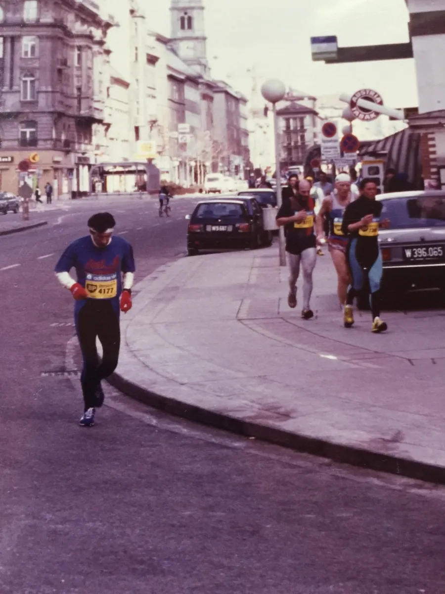 Tony beim Wien-Marathon 1988